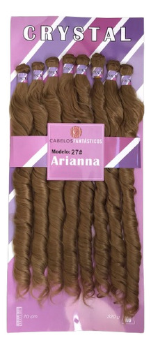 Cabelo Orgânico Humano Ondulado  70cm 260gr 8 Telas