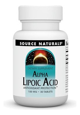 Ácido Alfa Lipoico 100 Mg Source Naturals, Inc. 30 Tabletas
