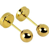 Aritos Abridores Cyber Monday C H Oro 18k Bolita N°3 Envio G