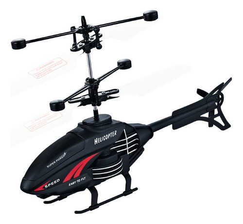 Brinquedo Helicóptero Drone Com Sensor De Mão Black Bird 
