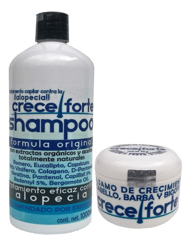 Shampoo Y Bálsamo Creceforte Anticaida Y Alopecia 1000ml
