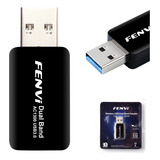 Mini Adaptador Wi-fi Wireless Usb Dual Band Fenvi Ac1300