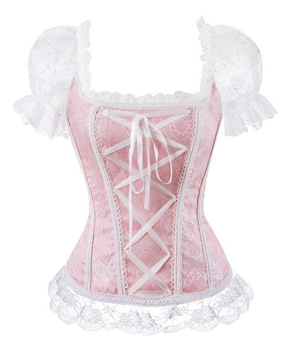 Corsés X Para Mujer Floral A102 Overbust Corset Bustier Ling