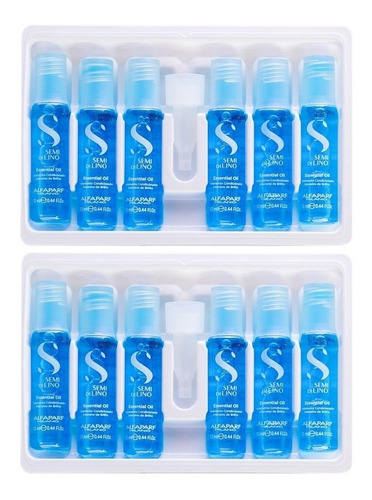 Alfaparf Ampollas Azul Semi De Lino  (caja X 12 Unidades)