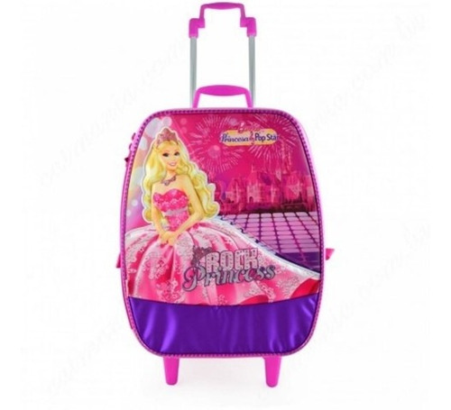 Maleta Carrinho Barbie Princesa Pop Star Sestini