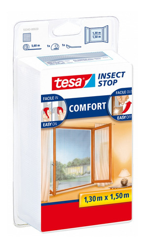 Malla Mosquitera 1.30x1.50mt Comfort Ventana Blanco Tesa