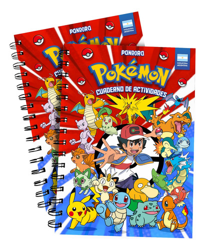 Pokemon Cuaderno De Actividades Y Pintar Colorear Pikachu +