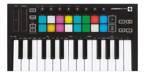 Teclado Controlador Novation Launchkey Mini Mk3 Usb + Nf-e