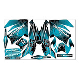 Stickers Para 250z Roja Con Negro   Petronas Azul