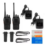 Radio Walkie Talkie Baofeng Bf-888s Uhf X2 Bateria 2800m Ah