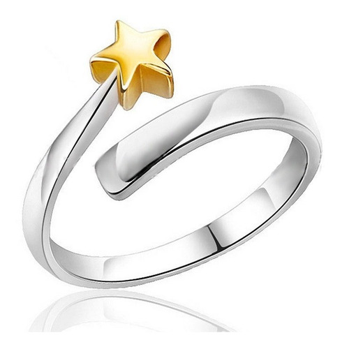 Anillo En Plata 925 Novios Pareja Estrella Amor