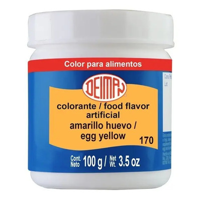 Colorante En Polvo Amarillo Huevo 100 Gramos