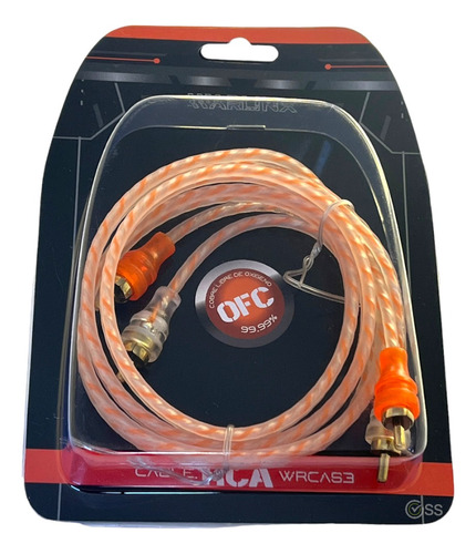 Cable Rca Waraudio Trenzados Ofc Cobre .9 Mts Wrcas3