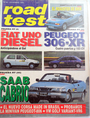 Road Test 62 Saab Cabrio, Peugeot 306, Fiat 1 Diesel Vw Golf