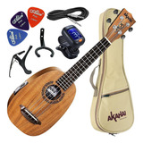 Kit Ukulele Akahai Ronsani Akp-21e Soprano Elétrico