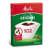 Filtro De Papel Para Café Melitta Original 102 Com 30 Unid