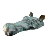 Diseño Toscano Escupir Cabeza De Hipopotamo Estatua De Jar