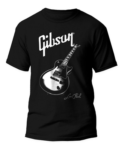 Playera Camiseta Estampada Con Guitarra Gibson Les Paul.