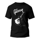 Playera Camiseta Estampada Con Guitarra Gibson Les Paul.