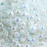 Yantuo 3-10 Mm Bling Mix Ab Perlas Y Diamantes De Imitación 