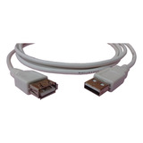 Cable Usb Macho A Usb Hembra 2.0  1,5 Metros