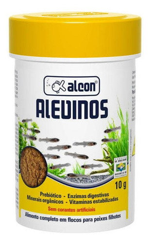 2x Ração Alcon Alevinos 10g Alimento Para Filhotes De Peixes