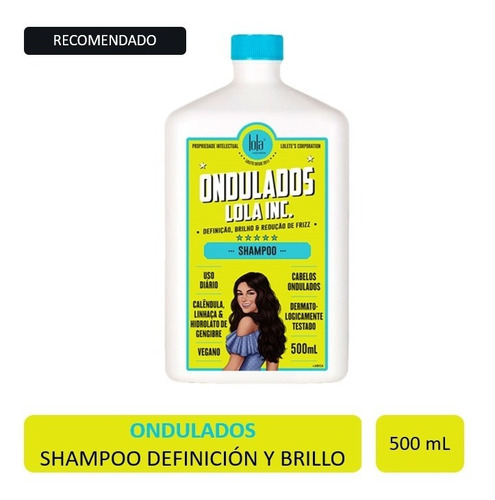  Shampoo Ondulados Lola Cosmetics 500 Ml