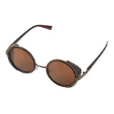 Anteojos Unisex Vintage Steampunk Retro Goticos Lent Marron