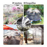 Sistema Nebulizacion Para Refrescar Exterior Jardin Refrescar Ambiente Como Brisa Rocio Lluvia 