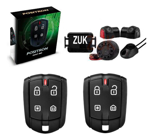 Alarma Auto Volumetrica Y Controles Positron Ex Us Zuk