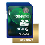 Cartão De Memória Sd Sdhc 4gb / Sony Dsc-w510