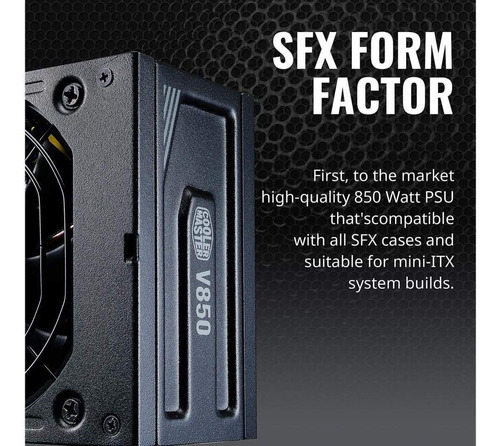 Cooler Master V850 Sfx Oro Modular Completa, 850w, Eficienci