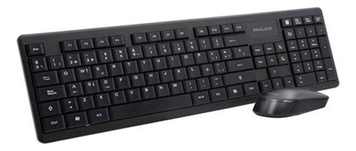 Kit De Mouse Y Teclado Philco Totally Wireless Negro