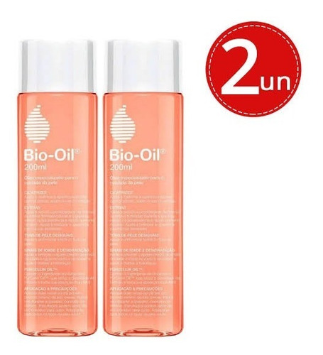 Kit Óleo Corporal Bio-oil 200ml Cicatrizes Estrias 02un