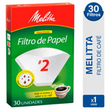 Filtros De Papel N2 Cafetera Electrica Melitta X30 Unidades