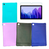 Capa Resistente + Película Vidro Para Tablet A7 T500 T505 Cor Verde-claro