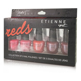Set De 5 Esmaltes De Uñas Etienne Reds Color Rojo