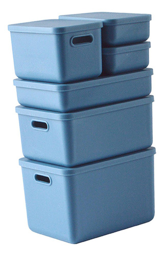 Contenedor Organizador, Mini Caja De Almacenamiento Azul