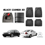 Tapetes Premium Black Carbon 3d Mercedes Benz C230 02 A 06