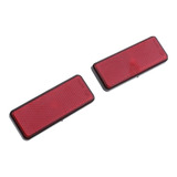 Reflectores Rectangulares Rojos Universales Para Motos Atv