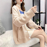 Moda Japonesa Sueter Casual Tejido Abrigo Frio Invierno Sexy