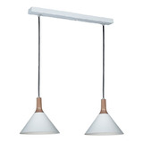 Lámpara Plafón Colgante 2 Luces Diseño Deco Nórdico Moderno
