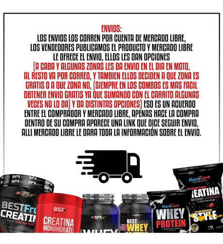 4 Kg De Proteína Whey Protein (4 De 1 Kg) + 1 Kg De Creatina