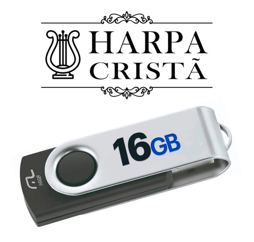 Harpa Cristã Hinos Pendrive Twist Multilaser 16gb