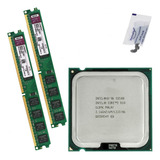 Kit Memória Ddr2 800mhz 4gb + Cpu Core 2 Duo E8500 3,16 Ghz