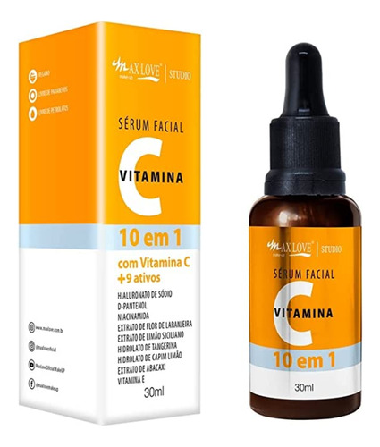 Sérum 10 Em 1 Vitamina C + 9 Ativos - Max Love