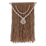 Tapiz Yute Macrame Fibras Naturales Colgante Deco Boho