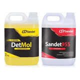Shampoo Automotivo Detmol 5l + Sandet 955 5l Original Nfe *