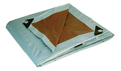 20x30 Multi-purpose Silver/brown Heavy Duty Dry Top Poly Tar