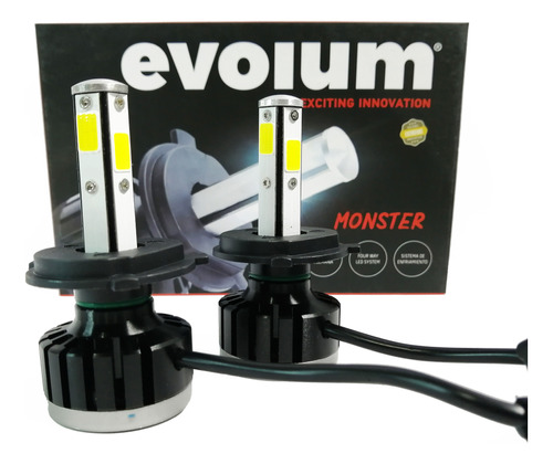 Luces Led H4 H13 9007 9004 Hb2 9003 Hb5 9008, Evolum Monster